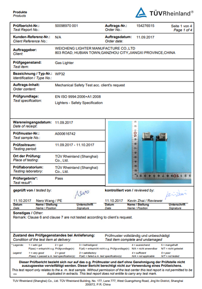 ISO9994 para WP32 de TUV