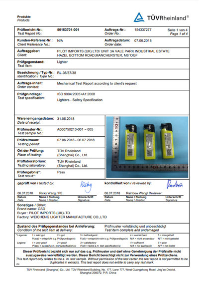 ISO9994 para WK56 de TUV